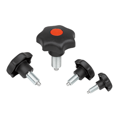 Indexing and clamping grip with optical locked indicator
