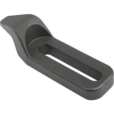 Clamp straps gooseneck narrow, steel