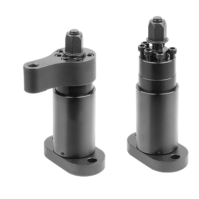 Swing clamps, heavy duty, extended clamping travel automation compatible