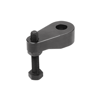 Clamping arm for compact hydraulic swing clamps