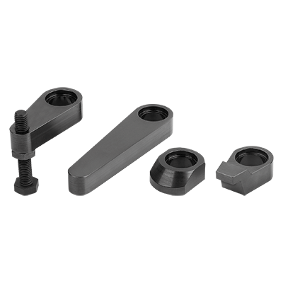 Clamping arm for hydraulic swing clamps