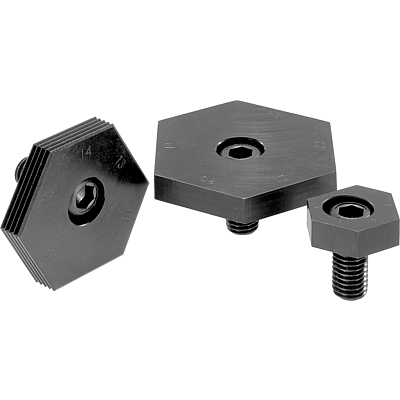 Fixture clamps unequal hexagon