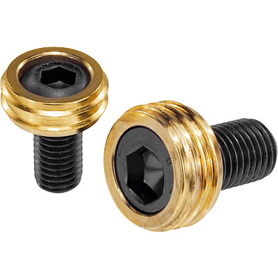 Cam screws with knife edge washer