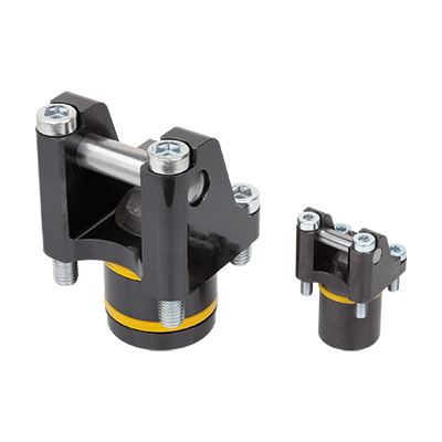 Rotary lever clamps, hydraulic double / single-acting with spring return