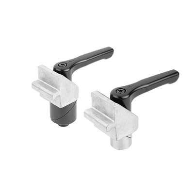 Clamping pin, steel or stainless steel with clamping angle