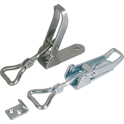 Adjustable Latches with a movable hook clamp