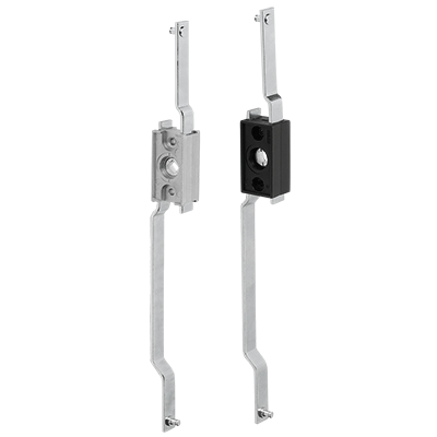 Bar locks zinc or plastic for flat bars