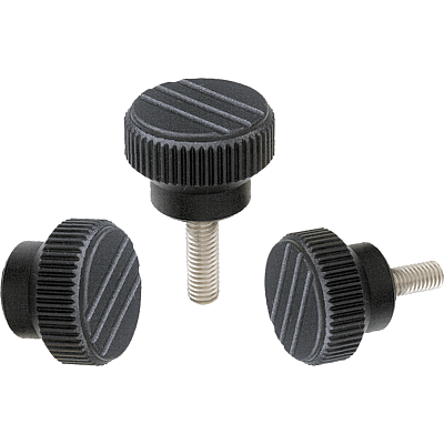 Knurled knobs