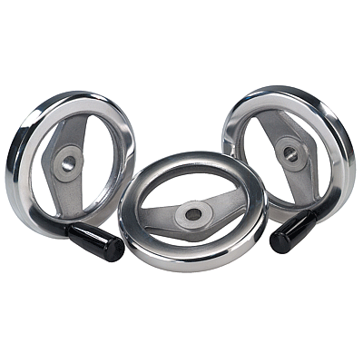 Two-Spoke Aluminium Handwheels aluminium planed