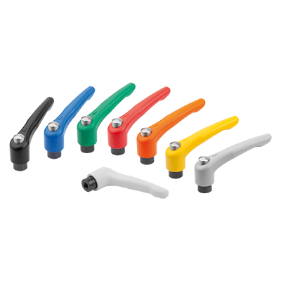 Adjustable Handles with protective cap Modern Design Style, Zinc, inserts and internal components in steel, internal thread