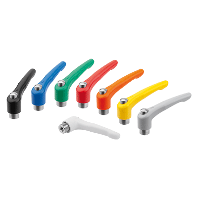 Adjustable Handles with protective cap Modern Design Style, Zinc, inserts and internal components in stainless steel internal, thread