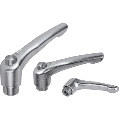 Adjustable Handles with protective cap Modern Design Style, stainless steel, internal thread (old family-no.: 06454)