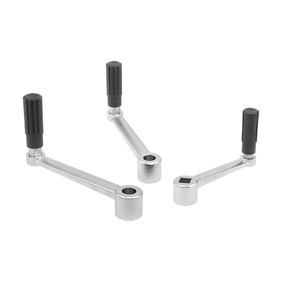 Crank handles stainless steel with revolving grip