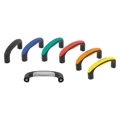 Pull handles, plastic with soft grip