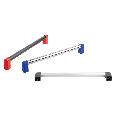 Tubular handles, aluminium or stainless steel