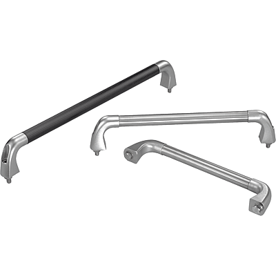 Pull Handles stainless steel, three-piece tube design