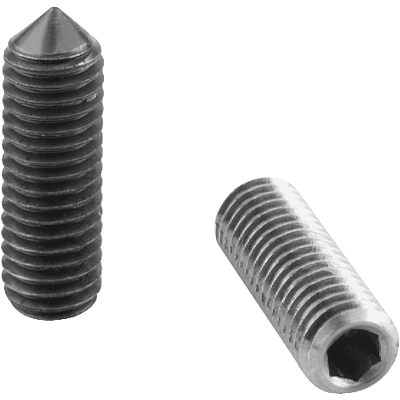 Hexagon socket set screws with pointed tip DIN EN ISO 4027