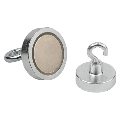 Magnets shallow pot with hook NdFeB