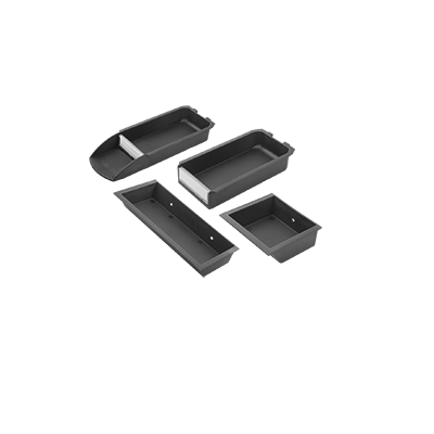 Grab containers plastic for profile slot type I, profile slot type B and mounting profile