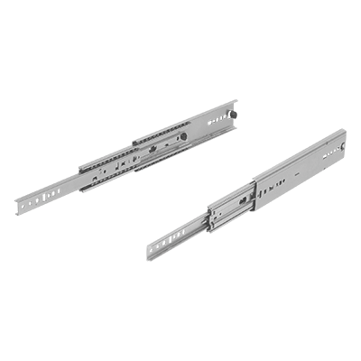 Teleskopschienen Stahl für Seitenmontage, Vollauszug, Tragkraft bis 160 kg