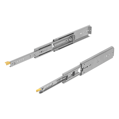 Telescopic slides, steel for side mounting, full extension, load capacity up to 272 kg