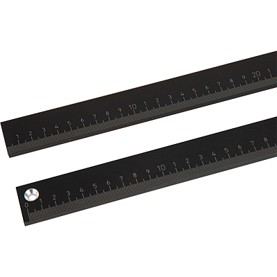 Linear scales self-adhesive or with screw holes, aluminium