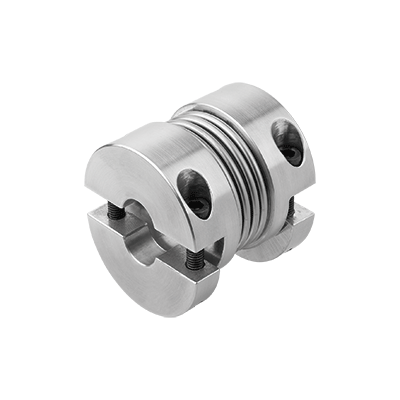 Metal bellows couplings, short type with removeable clamp hubs