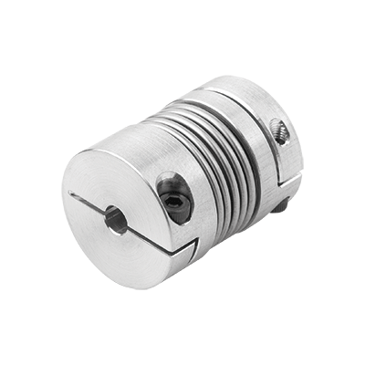 Metal bellows couplings, mini with clamp hubs