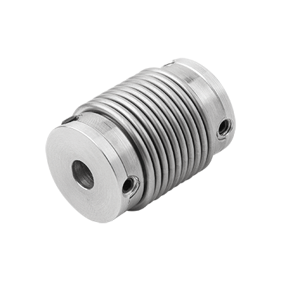 Metal bellows couplings, mini with grub screw