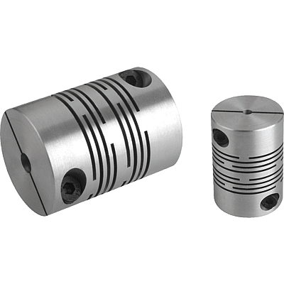 Beam couplings aluminium with clamping hubs