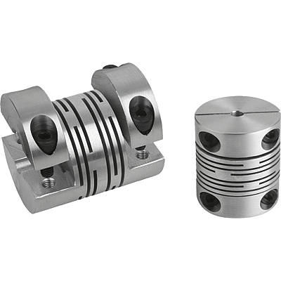 Beam couplings aluminium with detachable clamp hubs