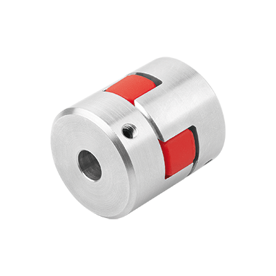 Elastomer dog couplings with grub screw