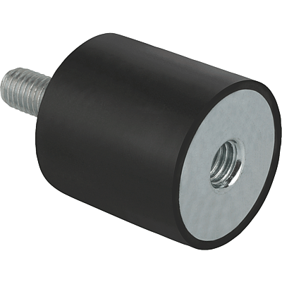 Rubber buffers, steel or stainless steel type B