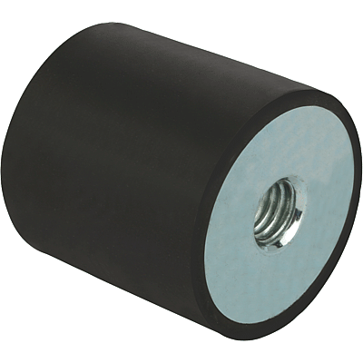 Rubber buffers steel or stainless steel, type C