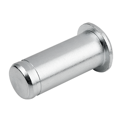 Bolt with groove for circlip suitable for clevis joints