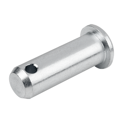 Pin with hole for split pin suitable for clevis joints