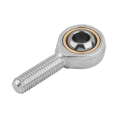 Rod ends with plain bearing, external thread, narrow head, DIN ISO 12240-1 maintenance-free