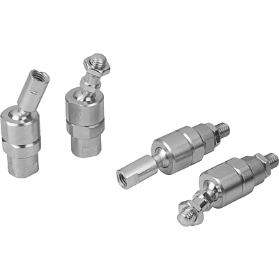 Axial joints for tractive forces adjustable