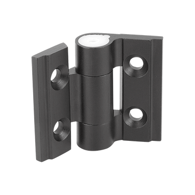 Hinges aluminium, with adjustable friction