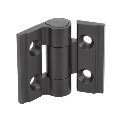Hinges aluminium, with detent