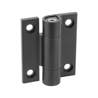 Hinges aluminium, with detent