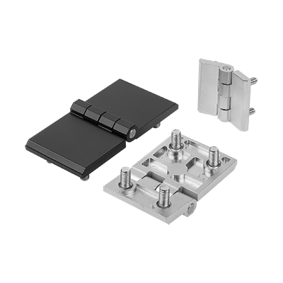 Hinges die-cast zinc with fastening screws