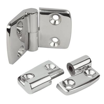 Hinges, stainless steel lift-off, left