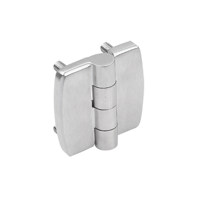 Hinges, stainless steel with fastening screws