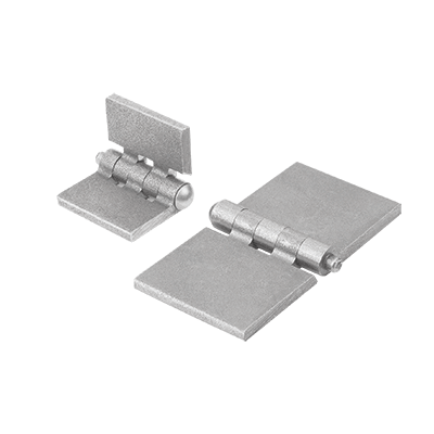 Hinges weldable