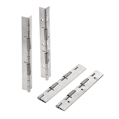 Spring hinges steel or stainless steel, 180 mm