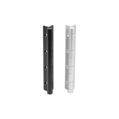 Spring hinges aluminium profile, 0.9 Nm, long version