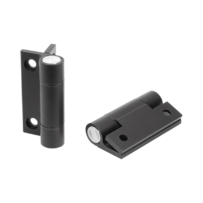 Spring hinges aluminium profile tension spring hinges, 0.7 Nm