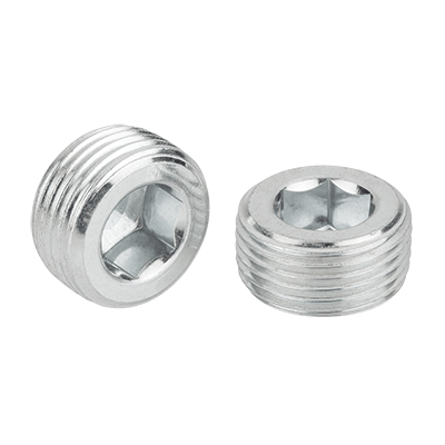 Screw plugs with hexagon socket DIN 906, tapered thread