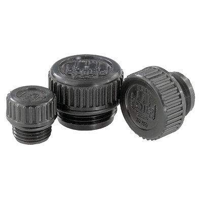 Plugs fill knurled cap